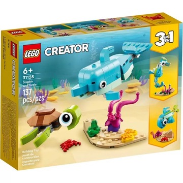 LEGO Creator 3w1 31128 Delfin i żółw