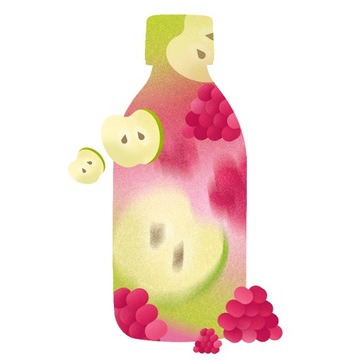 Ocet malinowo-jabłkowy Niefiltrowany Niepasteryzowany 250 ml Olini