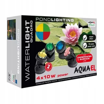 AQUAEL WATERLIGHT QUADRO lampa do oczka 4x10W