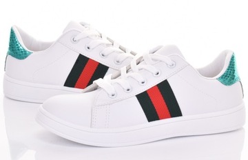 KULTOWE BIAŁE SNEAKERSY BIAŁE NISKIE TENISÓWKI BUTY SPORTOWE