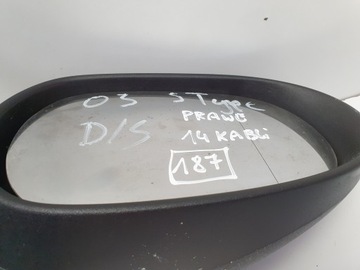 JAGUAR S-TYPE I 99-07R ZRCÁTKO PRAVÉ SPOLUJEZDCE 14 KABEL