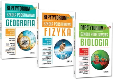 REPETYTORIUM GEOGRAFIA + FIZYKA + BIOLOGIA /3 TOMY