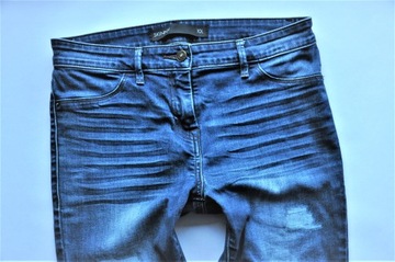 NEXT spodnie RURKI jeansy SKINNY przetarcia 38 M