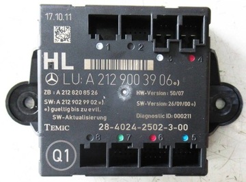 MERCEDES TŘÍDA E W212 MODUL DVEŘE LEVÝ ZADNÍ A2129003906