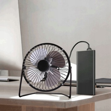 МИНИ-ВЕНТИЛЯТОР НАСТОЛЬНЫЙ ВЕНТИЛЯТОР USB ПОРТАТИВНЫЙ СТАНДАРТНЫЙ АВТОМОБИЛЬНЫЙ ЧЕРНЫЙ