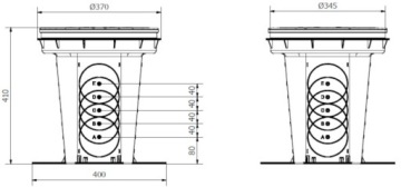Дренажный разделительный колодец D300 Разделительный колодец AQR 110