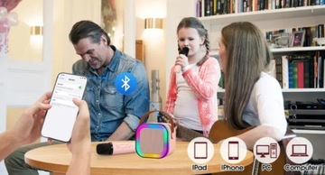 БЕСПРОВОДНОЙ МИКРОФОН КАРАОКЕ-ДИНАМИКА С BLUETOOTH ДЛЯ ДЕТЕЙ