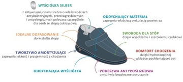 BUTY DR ORTO NA RZEP ZDROWOTNE ORTOPEDYCZNE PÓŁBUTY STOPA CUKRZYCOWA 44