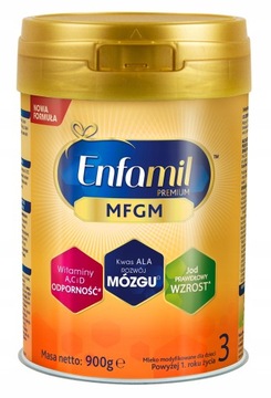 900g Enfamil Premium MFGM 3 Mleko modyfikowane 08.2024