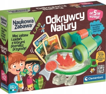 NAUKA ZABAWA ODKRYWCY NATURY ZESTAW Z LORNETKĄ 5+