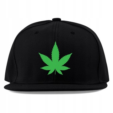 ПЛОСКАЯ ШЛЯПА SNAPBACK ЛИСТ МАРИХУАНЫ