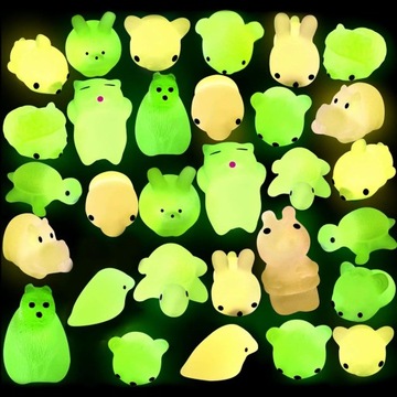 MOCHI SQUISHY TOY ŚWIETLNY GNIOTEK SENSORYCZNY ZABAWKA 30 SZTUK