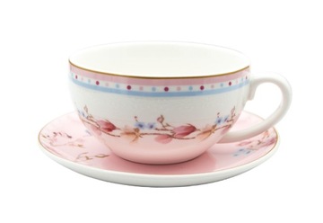 Zestaw Dzbanek z filiżanką i podstawkiem 450 ml elegancki sposób na herbatę