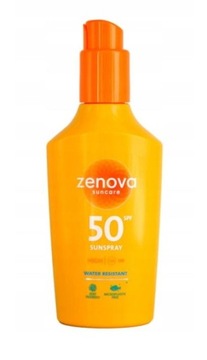 ZENOVA WODOODPORNE MLECZKO KREM DO OPALANIA Z FILTREM SPRAY SPF 50 200 ML