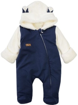 УТЕПЛЕННЫЙ КОМБИНЕЗОН ФИОЛЕТОВЫЙ, ХЛОПКОВЫЙ МЕХ, 56 L46D