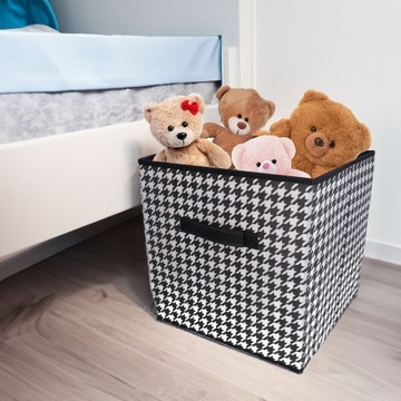 ГАРДЕРОБНЫЙ ОРГАНАЙЗЕР для одеял, одежды, текстильный ящик 31х31х31 см с ручкой