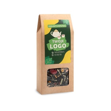 Чай в коробке С ПРИНТОМ подарок на день рождения женщине-маме для компании