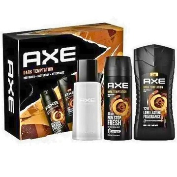 AXE Dark Temptation Zestaw kosmetyków 3el Żel Dezodorant Płyn po goleniu