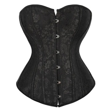 Women Overbust Corset Plus Size Brocade Korset Hot