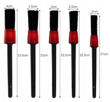 ZESTAW DETAILINGOWY DO CZYSZCZENIA AUTA PĘDZLE RĘKAWICA RĘCZNIK SZCZOTKI