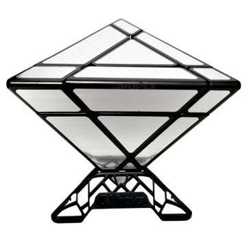 ORYGINALNA KOSTKA PIRAMIDA PYRAMINX MIRROR PREZENT DLA DZIECKA + PODSTAWKA