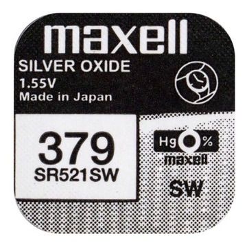 bateria srebrowa mini Maxell 379 / SR 521 SW / G0