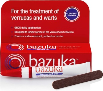 Żel na Kurzajki I Brodawki Odciski Leczy Warstwa Ochronna Bazuka Gel 6g