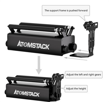 Поворотный ролик по оси Y ATOMSTACK R3 PRO для гравировки