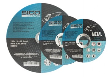 TARCZA DO CIĘCIA METALU 115*1.2*22.2MM SICO TOOLS