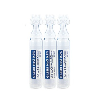 Физиологическая соль Гилберта 0,9% NaCl 5 мл x 3 штуки