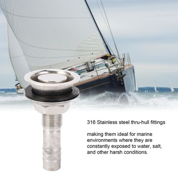 Прямой корпус клапана из нержавеющей стали 316, диаметр отверстия 16 мм 1S