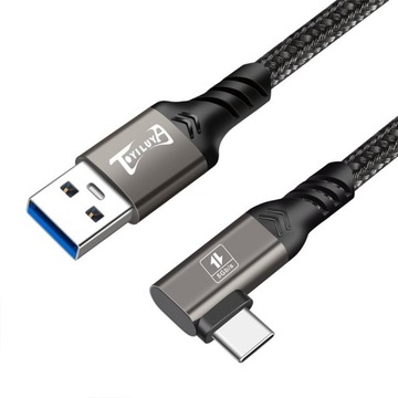 USB 3.2 тип A — USB C плетеный кабель премиум-класса для Meta Oculus Quest 1/2/3 5 м