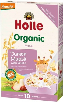 HOLLE BIO KASZKA JUNIOR MUSLI Z OWOCAMI 250G