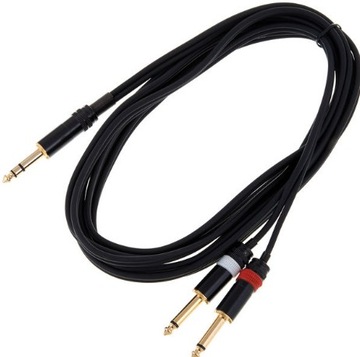 Kabel przewód sygnałowy Jack 2x Jack 6,3 mm 4 m