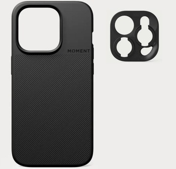Etui iPhone 15 PRO MAX MOMENT Black + adapter do obiektywów T-Series
