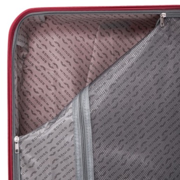 Дорожный чемодан для кабины Wings ПОЛИПРОПИЛЕН, 4 колеса, кодовый замок TSA