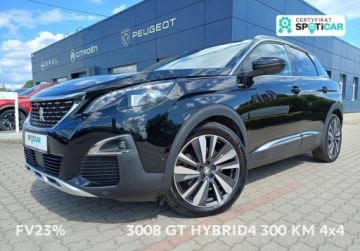 Peugeot 3008 II Plug-In Hybrid HYbrid4 300 PHEV 300KM 2020 Peugeot 3008 150 1.6 Hybrid4 PHEV GT PACK 300 KM 4x4 AUTOMAT I wl. FV23