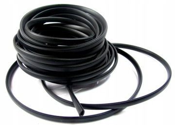 LISTWA Odboje RANTOWA OZDOBNA CZARNA elastyczna 1m 5x8mm do 2,3mm