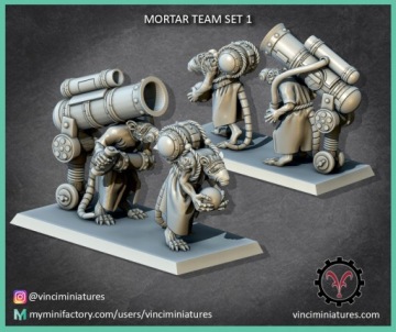 Набор 1 Mortar Team - Vinciminiatures - 3D печать