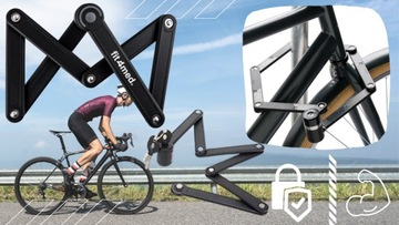 ЗАМОК ДЛЯ ВЕЛОСИПЕДА СКЛАДНОЙ ЗАМОК ВЕЛОСИПЕДНЫЙ ЗАМОК, НАДЕЖНЫЙ НА РАМЕ