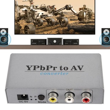 Конвертер ypbpr в av Захват видео 1080p60 Конвертер адаптера ypbpr