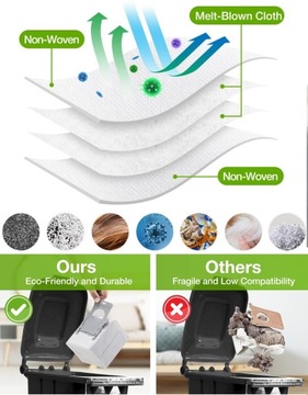 4 сумки для чистой базы iRobot Roomba i3+ i4+ i5+ i6+ i7+ i8+ j7+ s9+