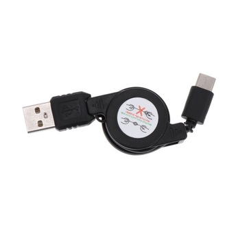 Zwijany kabel Micro USB do ładowania smartfona