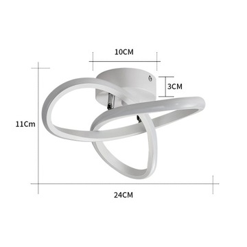 LAMPA SUFITOWA PLAFON LED BIAŁY LAMPA WISZACA 6500K NOWOCZESNA