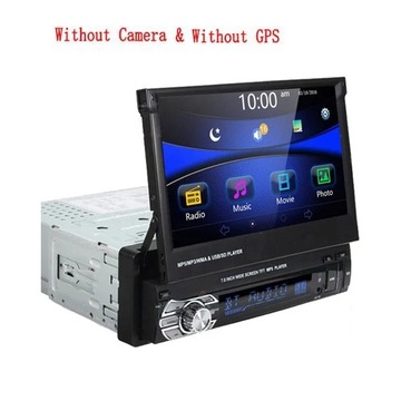 Brak stylu radia gps Radio 1 Din 7 chowany ekran Bluetooth USB FM