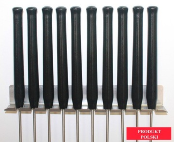 Вилки из нержавеющей стали, палочки для костра 10х145см.