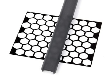 Черный абажур для светодиодного профиля 1м A B C D G H Y Z X W