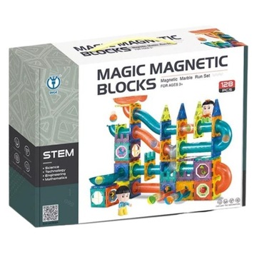 МАГНИТНЫЕ БЛОКИ КОНСТРУКТОР MAGNETIC XXXL СТОЙКА ДЛЯ ШАРОВ 128 шт.