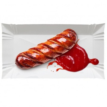 Tacka papierowa tacki talerz grill 14/20 100szt
