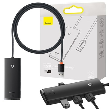 BASEUS HUB ADAPTER USB/4x USB ROZDZIELACZ PRZEJŚCIÓWKA 5Gb/S
